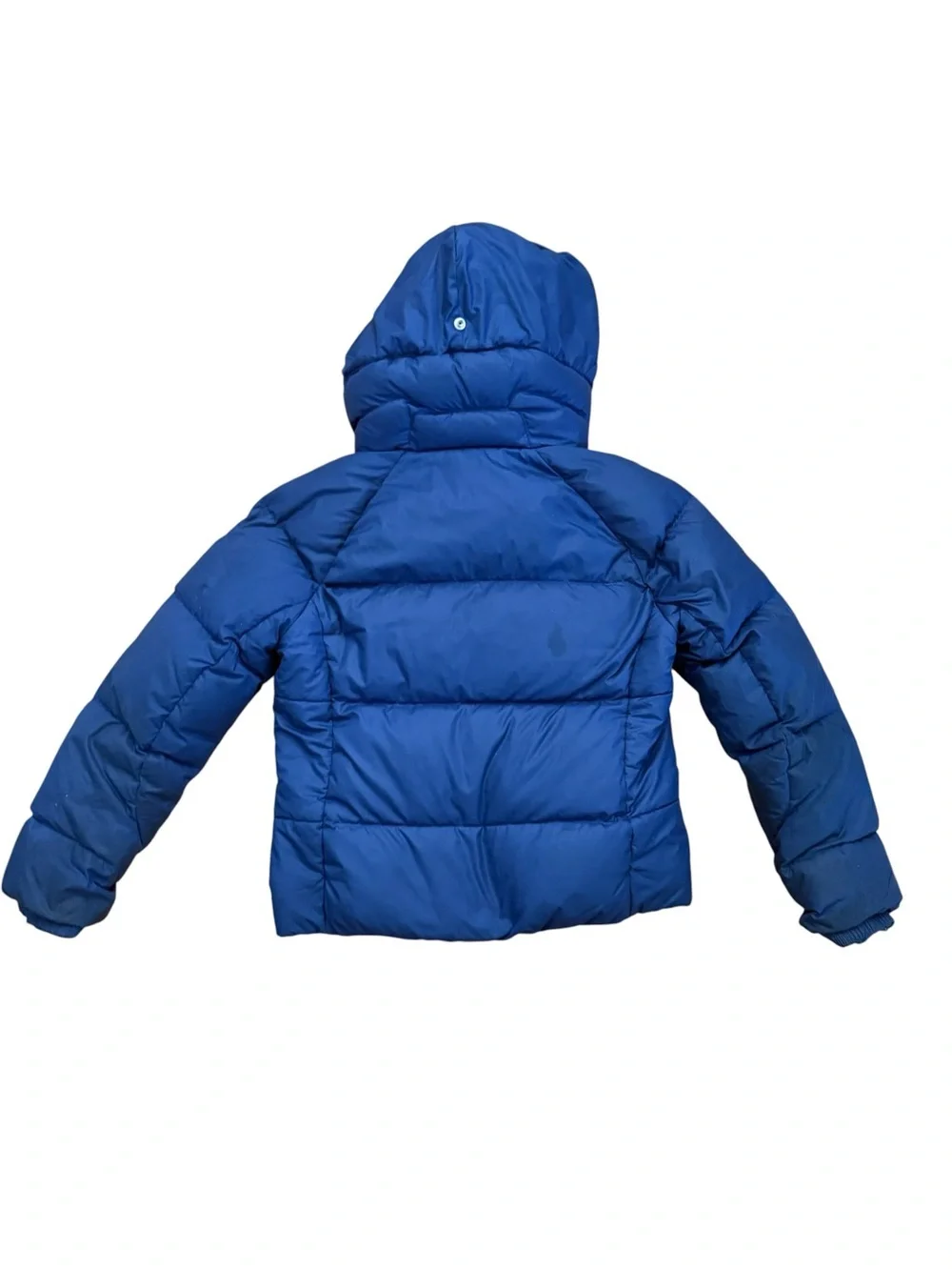 Polo Ralph Lauren Puffer Coat Girls Large 12-14 Winter Jacket Navy Blue Pony